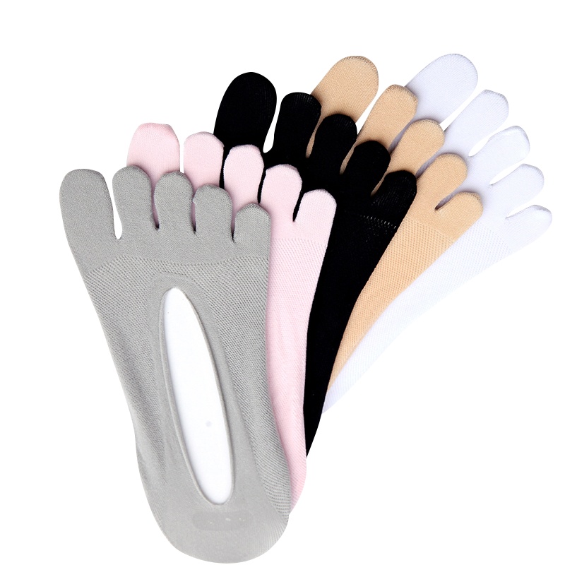 浪莎五指袜女夏季薄款浅口隐形袜5双