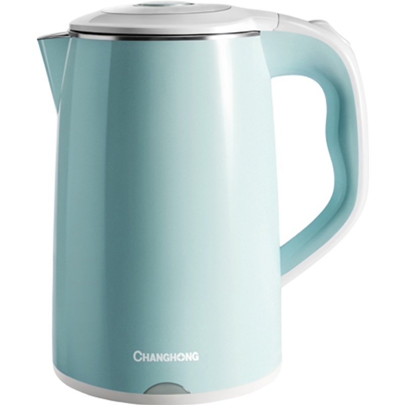 长虹(CHANGHONG)电水壶CSH-18D02 家用电热水壶 大容量1.8L 304不锈钢双层防烫 防干烧烧水壶