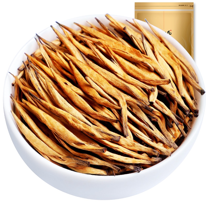 陈一凡 滇红大金针 蜜香特级 茶叶红茶2021新茶春茶 云南凤庆金丝滇红大金针工夫红茶散装250g