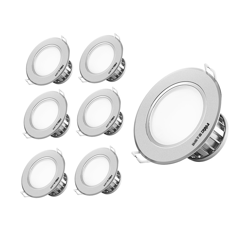 雷士照明led筒灯嵌入式家用4w孔灯客厅吊顶洞灯走廊天花灯筒灯 开孔7.5-8.5公分现代简约