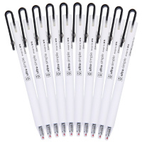 晨光(M&G)AGPH3601按动中性笔0.5mm 黑色10支/盒 优品系列签字笔 商务会议记录本 书写笔 水性笔