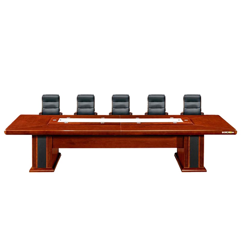 【理政】油漆会议桌 办公家具 办公桌 会议桌 油漆漆面会议桌 实木贴皮多人会议桌