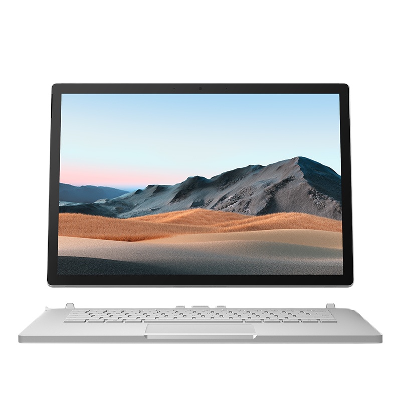 微软(Microsoft)SurfaceBook3 13.5英寸二合一笔记本 i7 32G 1T 独显 亮铂金 鼠、笔