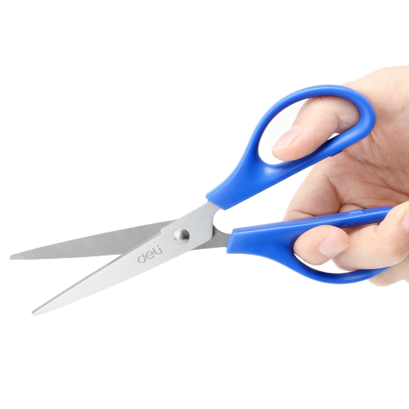 得力deli0603剪刀不锈钢美工剪纸刀 家用缝纫裁剪剪刀学生办公文具170mm长常用大小办公学生文具