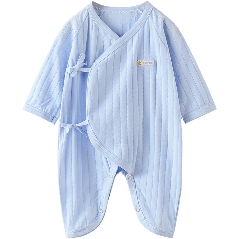 童泰夏季新生儿衣服婴儿纯棉哈衣0-6个月男女宝宝连体衣爬服薄款儿童内衣