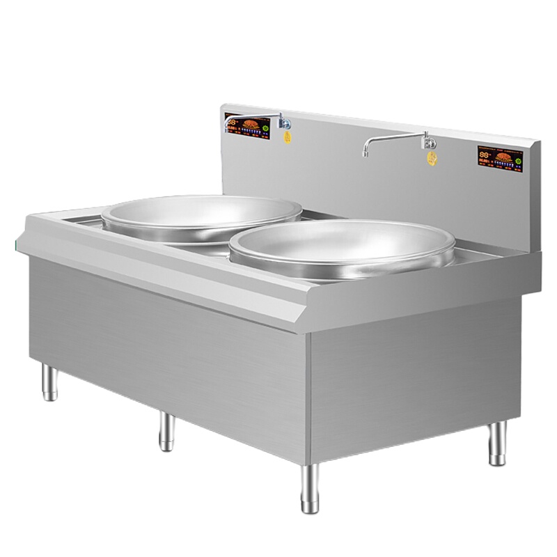 联创(Lian)大功率商用电磁炉 电磁大锅灶 学校食堂酒店厨房设备 25kw双头电磁电灶台HW-SDC25C-09