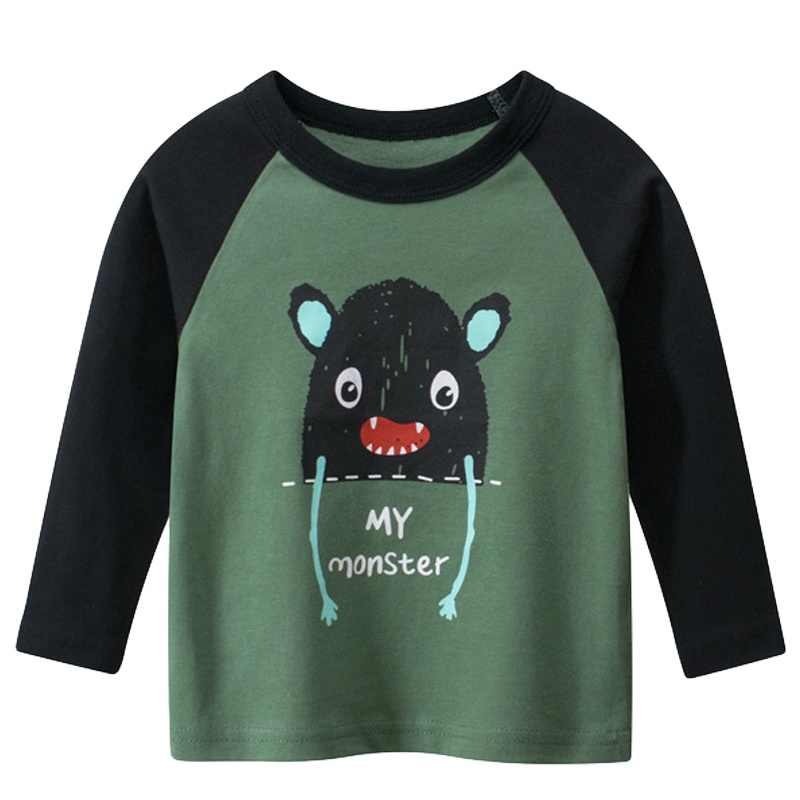 品牌童装儿童T恤2020新款 秋季男童长袖男宝宝衣服元氣小猴STRONG MONKEY