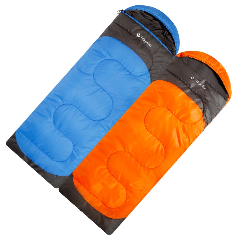 三极户外(Tripolar) TP2916 棉睡袋轻薄款户外露营旅行保暖拼色隔脏 午休睡袋披肩睡袋