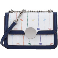 欧米OMI包包女2019夏季新款几何图案链条包百搭斜挎小包潮单肩包