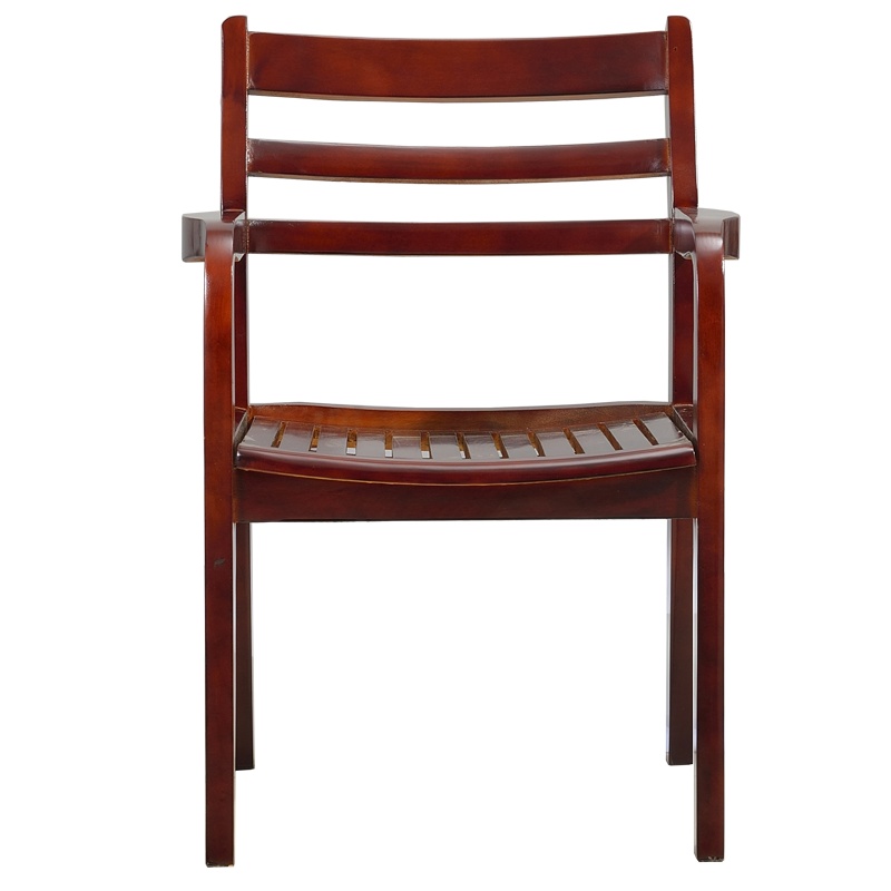 卓澳(ZHUOAO)实木会议椅时尚简约办公职员麻将椅电脑人体工学带扶手椅