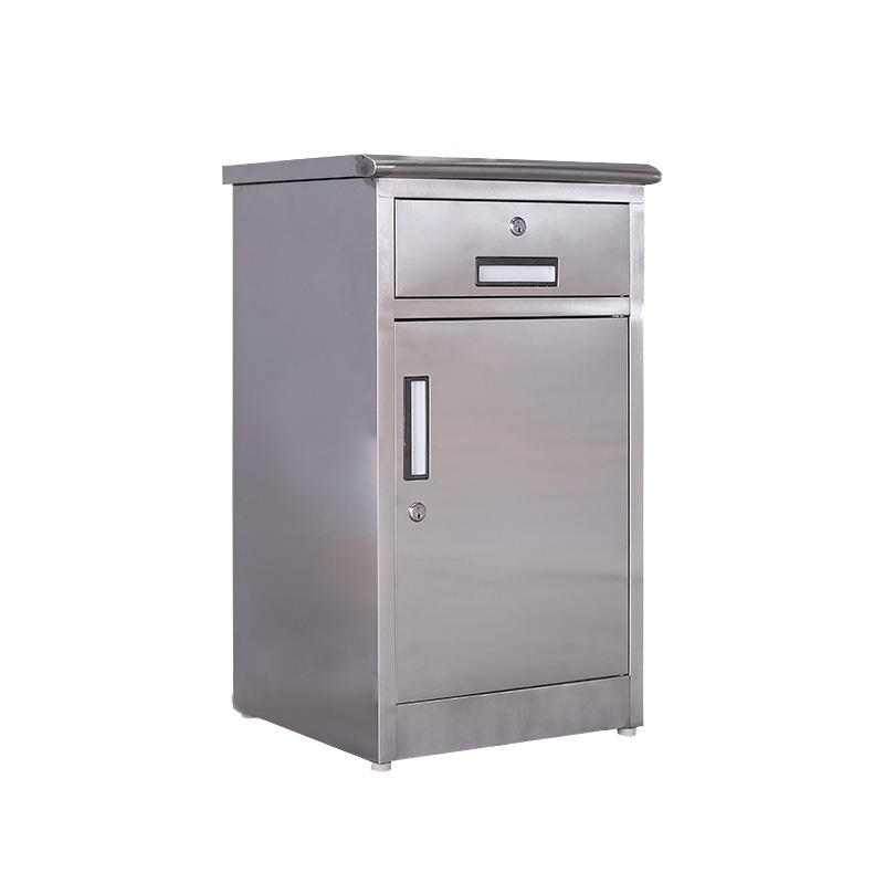 [田珍]钢制柜子不锈钢医药柜带锁矮柜加厚储物柜员工工具柜铁皮柜304/201不锈钢柜