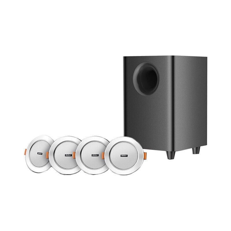 爱浪(Avlight)CK-205T 吸顶式2.1客厅音响KTV钢琴漆音箱套装家庭影院电视音响HIFI级音效