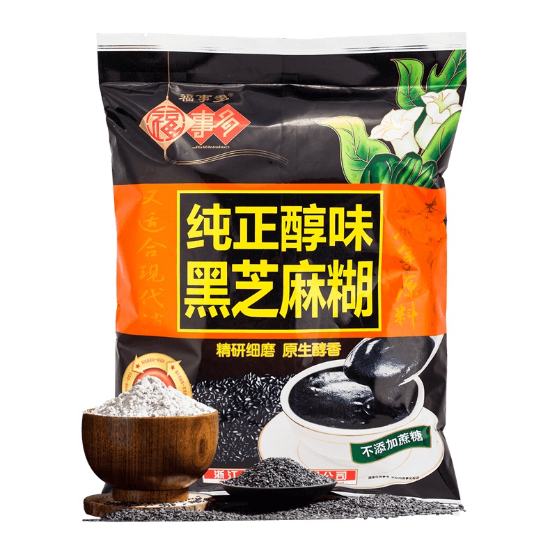 福事多纯正醇味黑芝麻糊480g小袋装现磨营养早晚餐代餐粉冲饮食品