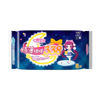 七度空间少女纯棉特薄加长夜用卫生巾8片(6包组套)