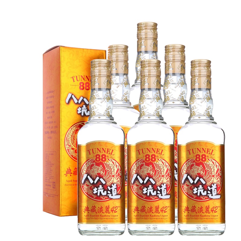 台湾八八坑道 典藏淡丽42度600ml*6