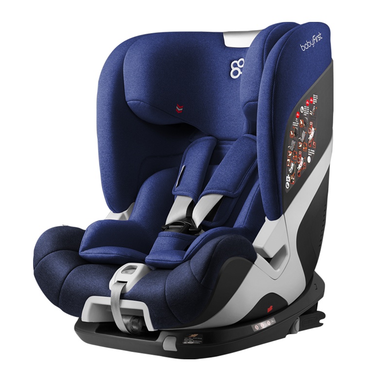 babyfirst宝贝第一耀至智能版9月-12岁汽车用婴儿宝宝儿童安全座椅车载座椅幻影蓝