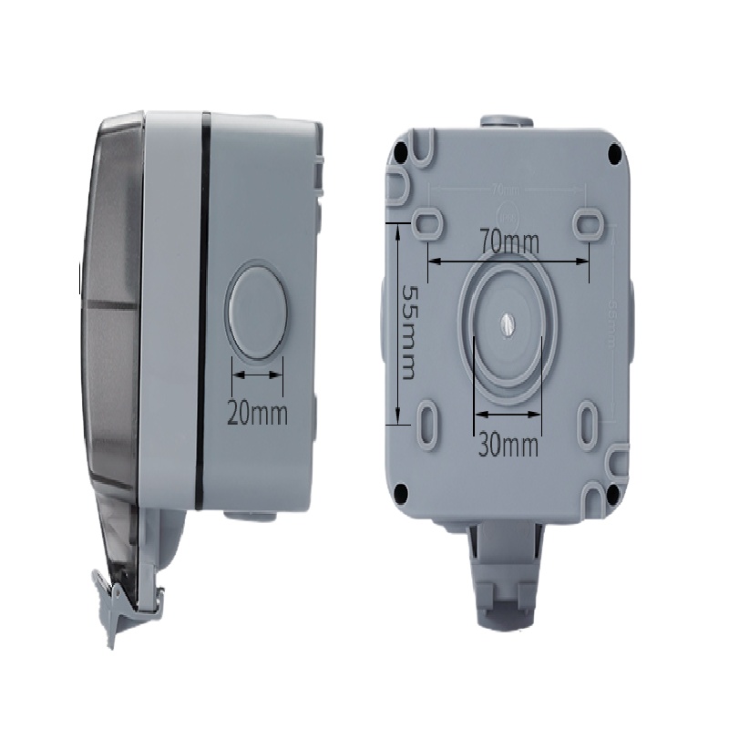 防水插座 德力西86型