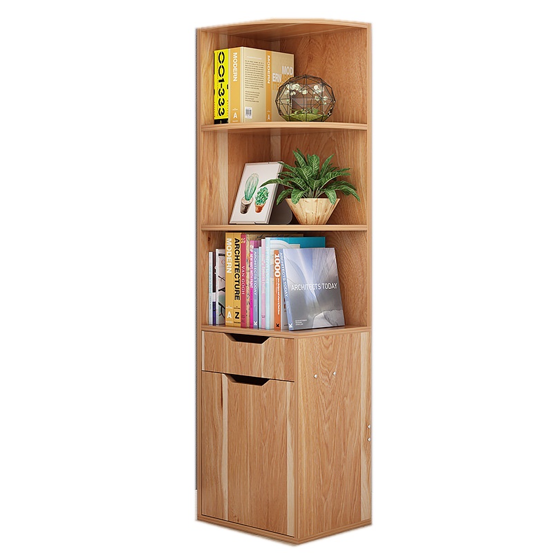 弘拜 书柜书架组合落地置物架 创意转角柜子 客厅储物收纳架子