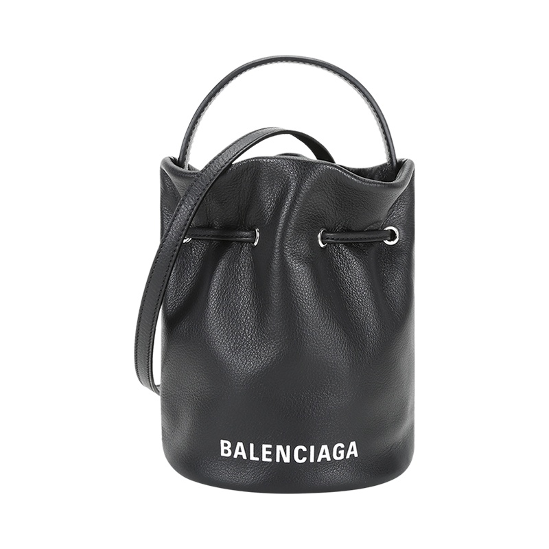 巴黎世家 BALENCIAGA 女士皮革手提单肩包水桶包638342 DLQ4N