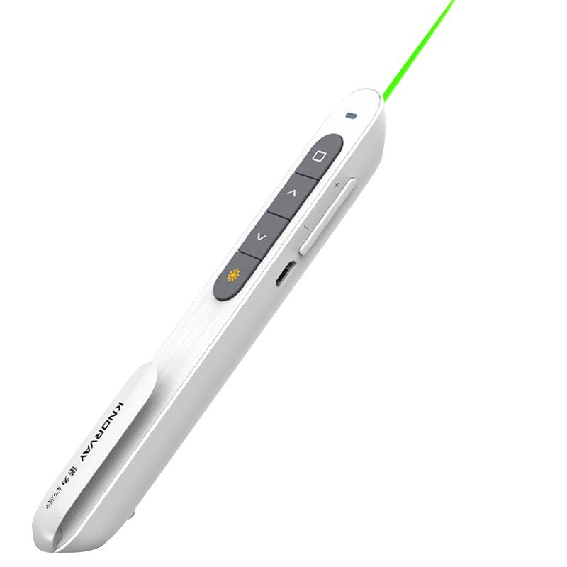 诺为 N76C 100米远控 幻灯片翻页笔 ppt遥控笔 激光投影笔 电子教鞭 N76C 绿光 白色