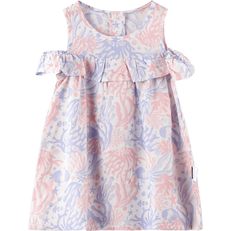 童泰(TONGTAI)夏季款婴儿衣服1-4岁女宝宝背心花边裙女婴儿外出裙子儿童裙子