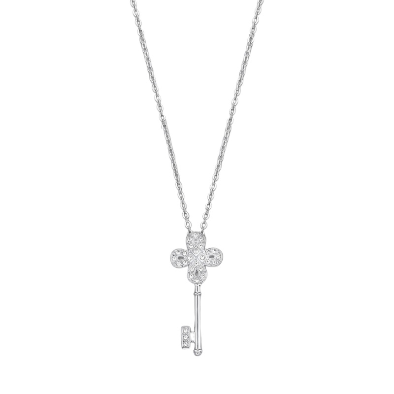 SWAROVSKI施华洛世奇打开心扉之匙银色钥匙水晶项链 人造水晶 送恋人 女士5007808