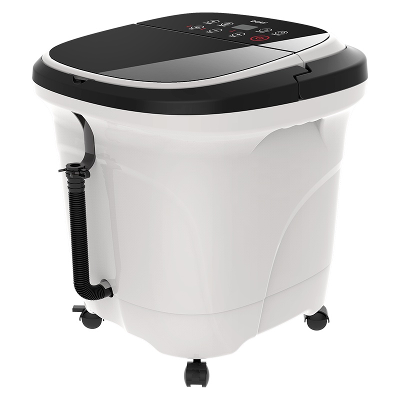 蓓慈(beici)足浴器 电动加热恒温洗脚盆 指压按摩滚轮按摩 便携提手设计黑白款足浴盆泡脚桶BZ517C