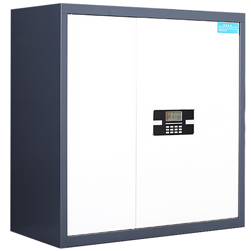 格具(GEJU)保密柜文件柜双保密铁皮柜办公柜电子密码锁档案柜电子锁蓝白框