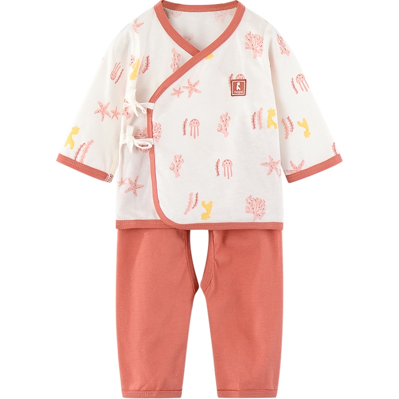 童泰四季款婴儿衣服0-3月新生儿内衣套装男女宝宝和服纯棉套装