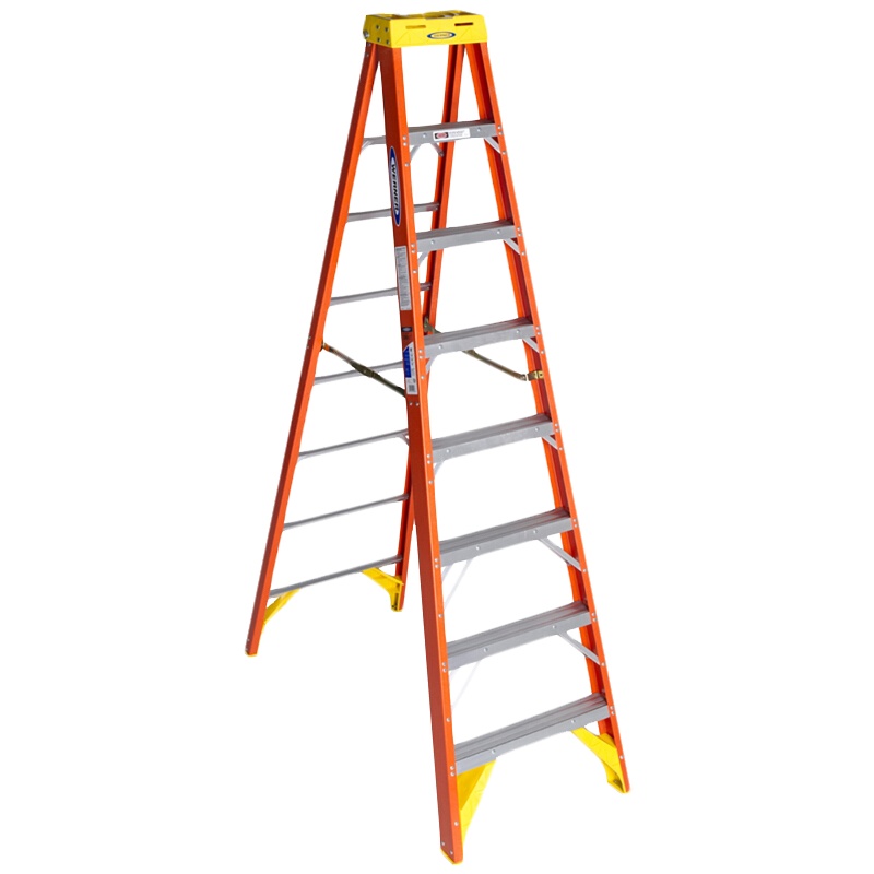 稳耐 6209CN 玻璃钢单侧人字梯2.7米 2.74*0.73*0.17 红色 (承重136千克)单位(件)