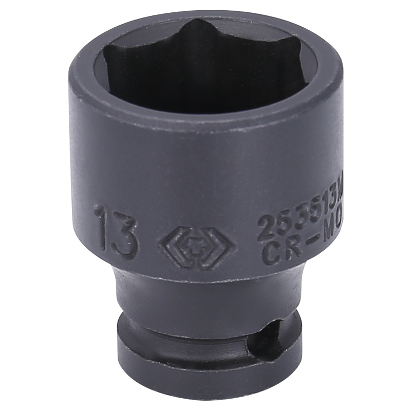 藍帶 1/4"DR.气动标准六角套筒 253513M