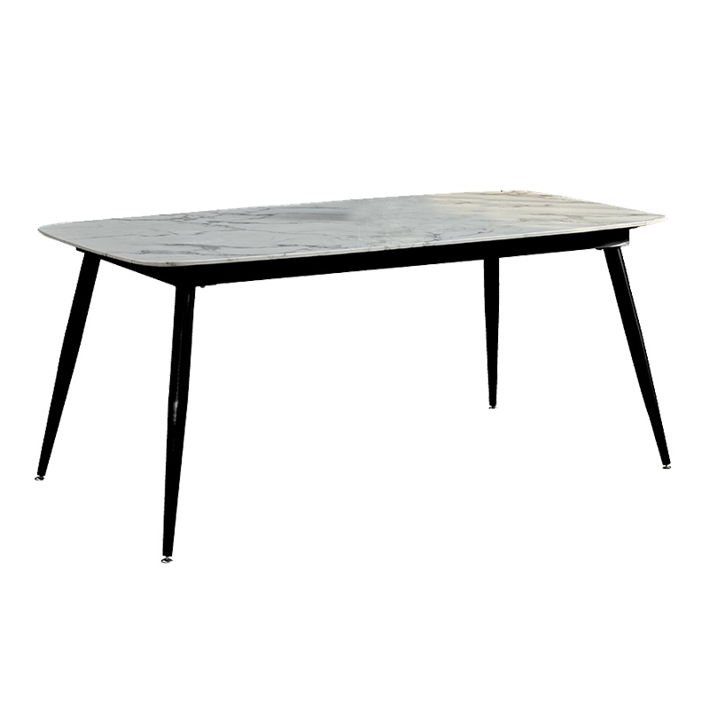恒享家 餐桌 北欧大理石餐桌椅组合简约现代长方形小户型家用饭桌6人轻奢设计