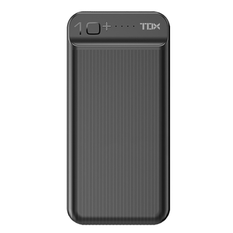 铁达信充电宝X-100SE黑色迷你版手机便携小巧大容量10000毫安通用移动电源适用小米苹果oppo华为vivo手机