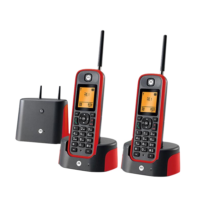 摩托罗拉 O202C 无绳电话机 红色