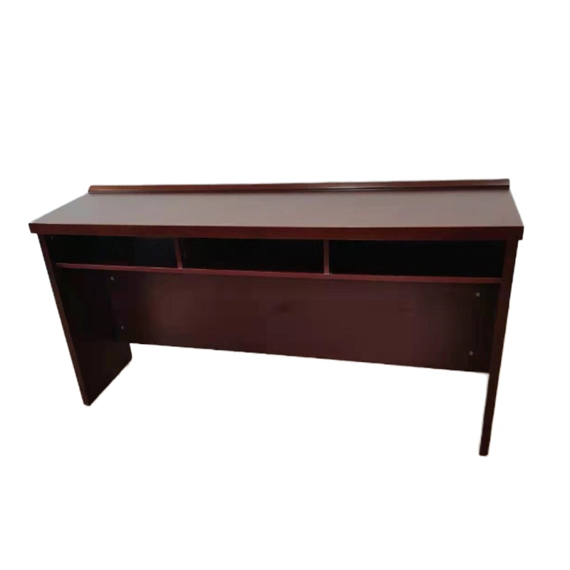 楚昌实木胡桃木色长条桌会议桌培训桌JCJJ-CTZ01规格1800*450*760