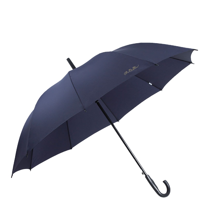 天堂伞简约加大号加固防风防晒男士三人情侣双人长柄雨伞 藏青色[193E]