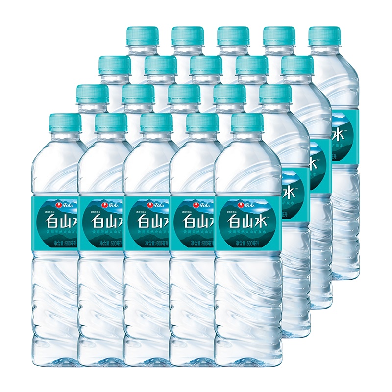 农心白山水天然矿泉水饮用水纯净水500ml*20瓶整箱