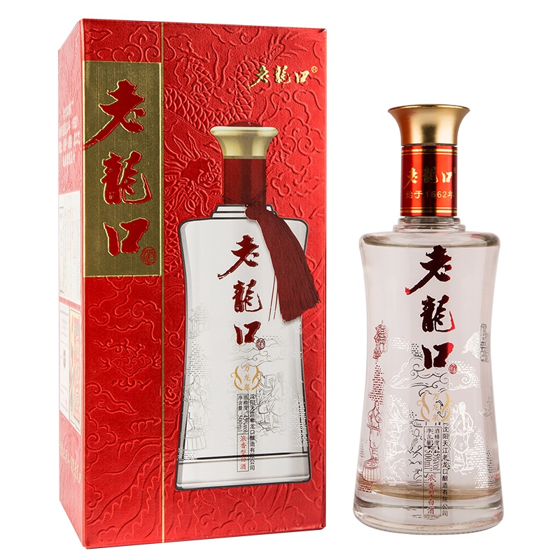 老龙口万龙泉白酒整箱浓香型45度500ml*6瓶礼盒装酒送礼