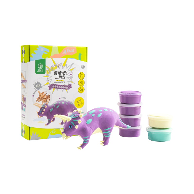 若小贝 恐龙粘土三角龙 FY05