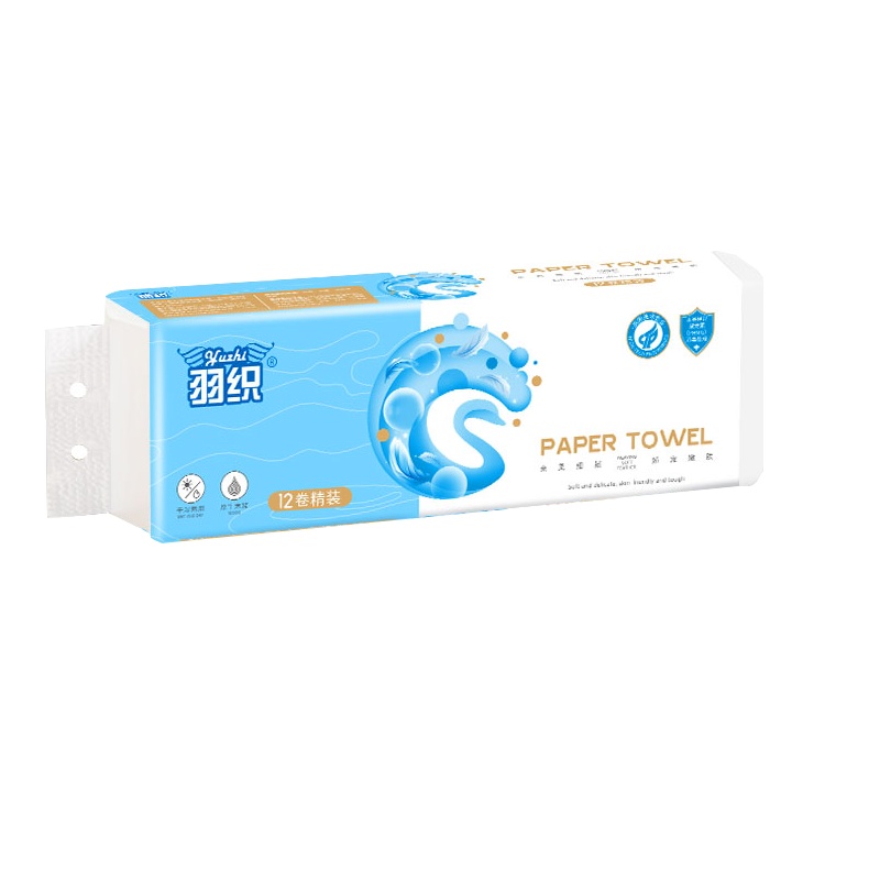 羽织白色卷纸一提12卷精装四层黛龙素消毒家用卫生纸厕纸