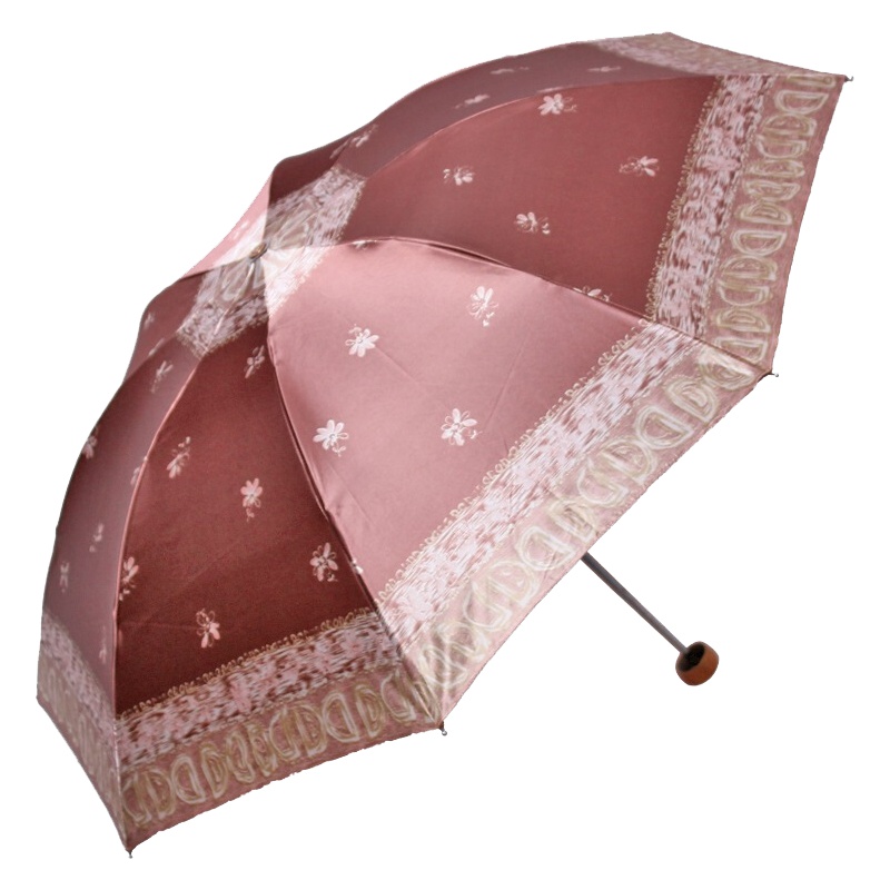 天堂伞 高密聚酯防紫外线三折钢伞晴雨伞 803