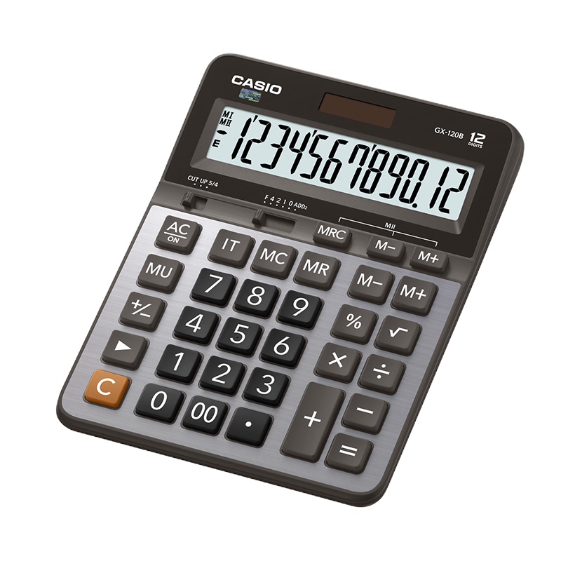 卡西欧(CASIO) 台式财务电子计算器 12位数商务办公计算机 GX-120B大型