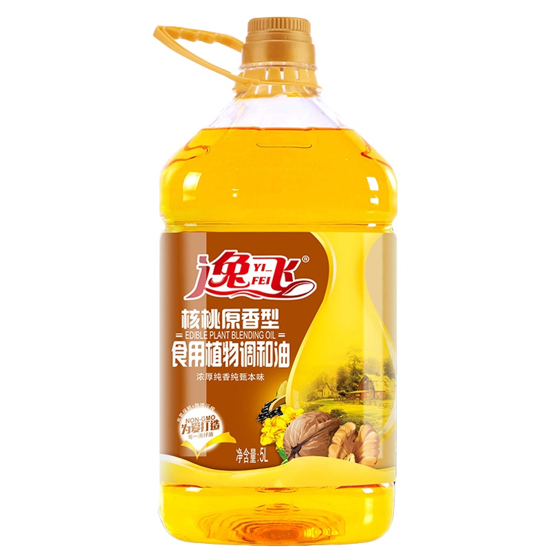 逸飞 核桃原香食用调和油5L食用油