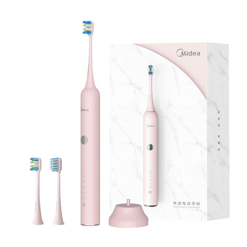 美的电动牙刷MC-AJ0203(樱花粉)学生党女生成人情侣套装充电式全自动震动超声波