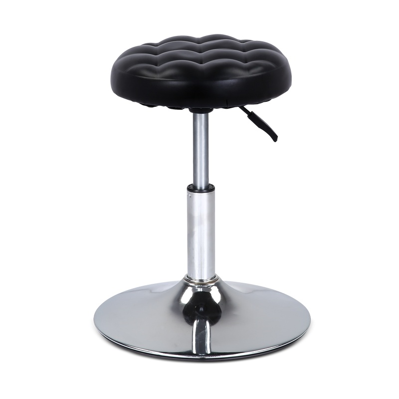 【红心家居】黑色波浪吧台椅坐垫凳子旋转升降吧椅高脚圆吧台凳吧凳（脚盘）