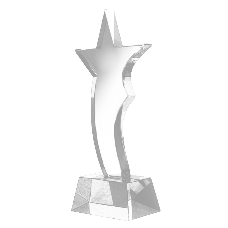 弧形星水晶奖杯 XTL728 表彰奖杯定制logo(20个起订)