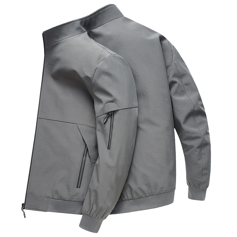 卡帝乐鳄鱼(CARTELO)男士外套中年男装秋季商务休闲薄款30-50岁上衣夹克衫