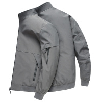 卡帝乐鳄鱼(CARTELO)男士外套中年男装秋季商务休闲薄款30-50岁上衣夹克衫