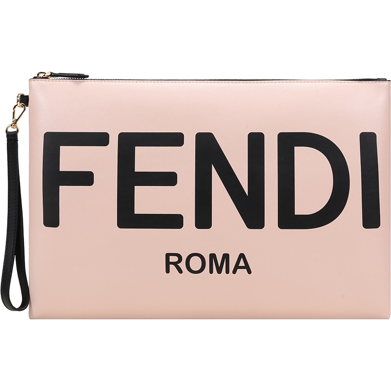 FENDI 女士 牛皮革大号扁平手拿包 8N0178 AEHR