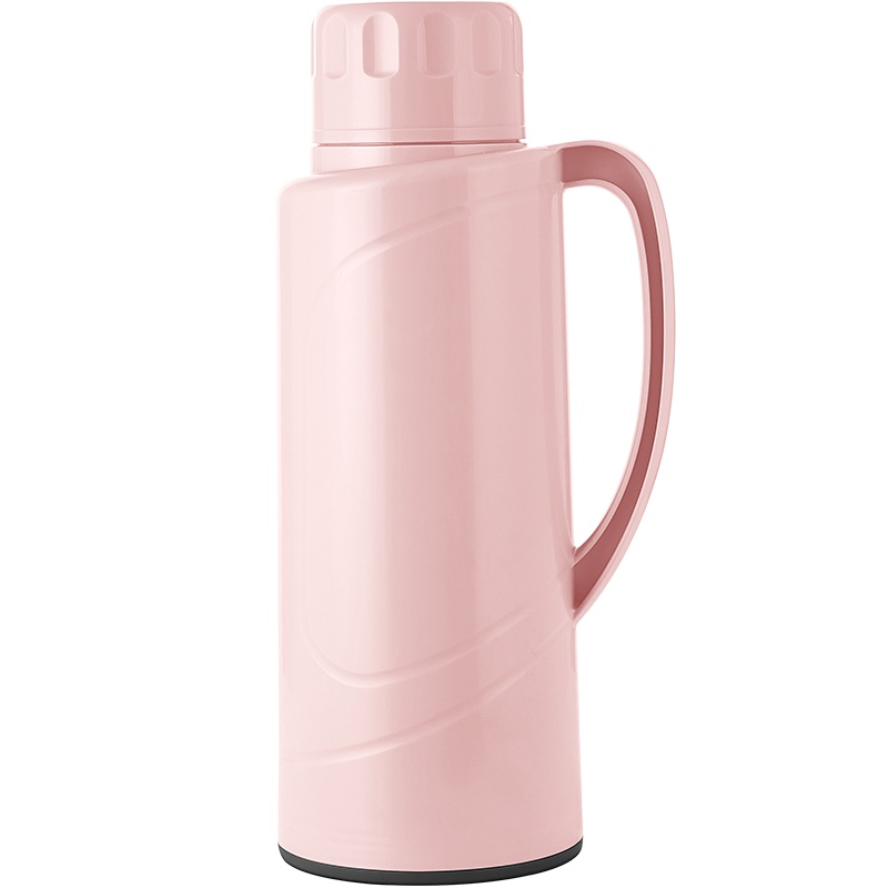 JEKO&JEKO 保温壶户外家用热水瓶暖水壶大容量开水瓶玻璃内胆保温瓶暖壶宿舍保温杯2L粉色 SWH-1602